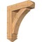 Ekena Millwork Thorton Arts and Crafts Smooth Bracket w/ Offset Brace, Western Red Cedar, 7 1/2"W x 28"D x 32"H BKT0806X28X32THR03SWR - alternate 1